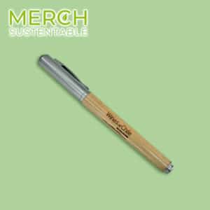 Bolígrafo ejecutivo de bambú con logo wines of chile