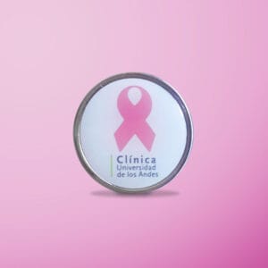 Pin con dome de la clínica de los andes para cáncer de mama