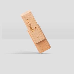 Pendrive giratorio de madera prochile