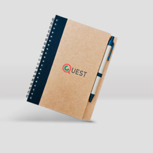 Libreta con boligrafo quest
