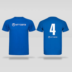Polera deportiva ntt azul