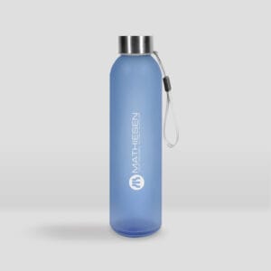 Botella de Vidrio Frosty Azul Mathiesen