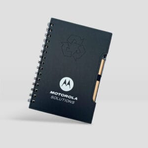 Libreta Ecológica Negra con Logotipo Motorola