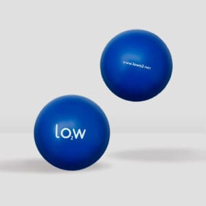 Pelota anti stress azul low 2
