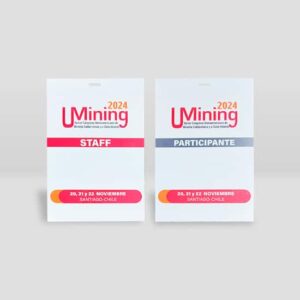 Credencial de papel Umining Chile
