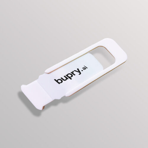 Tapa Webcam Blanca con logotipo impreso Bupry