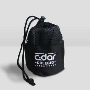 Toalla facial microfibra logo cdar, color negro