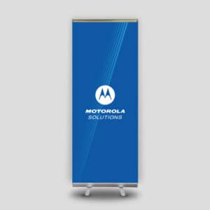 Pendón Roller 200x80 Motorola azul