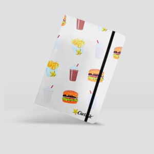 Libreta blanca mediana Carls Jr Diseño 2