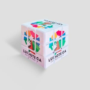 Cubo rubik publicitario ludoteca