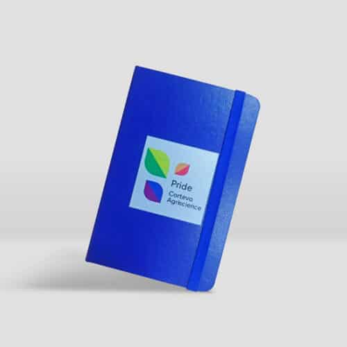 Libreta pequeña forrada en PU Azul Corteva