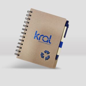Libreta ecológica con logo reciclaje Kral