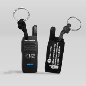 Llavero PVC con forma de radio TLK100