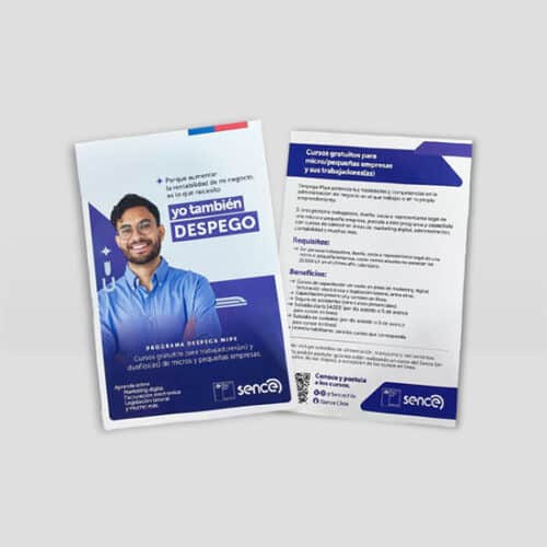 Flyer Sence para curso yo también despego