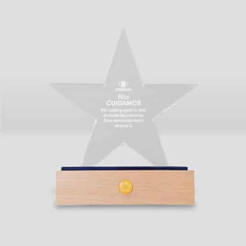 Galvano Cristal Estrella Codelco