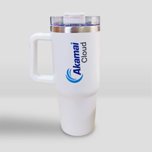 Mug de acero inoxidable 887ml Akamai blanco