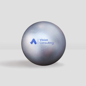 Pelota anti stress vision consulting plateada