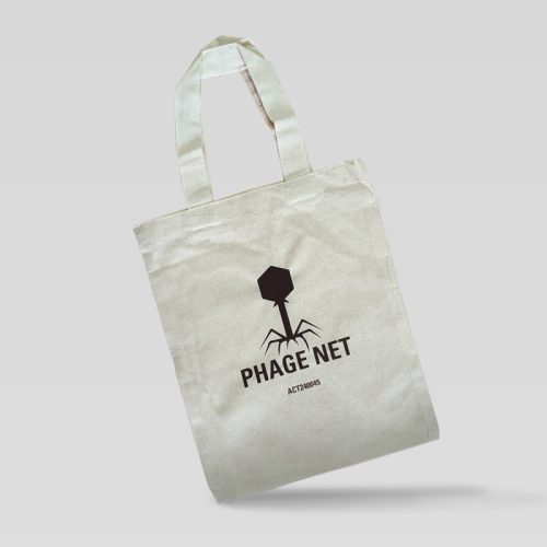 Bolsas de Algodón 30 x 24 cm con logotipo Phage Net