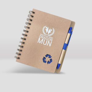 Libreta ecológica con logo reciclaje Saint George