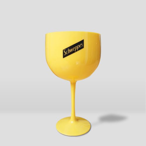 Copa de acrílico 580cc logo schweppes