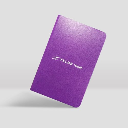 Libreta-Pequeña morada-Forrada-en-PU-EAP-Latina