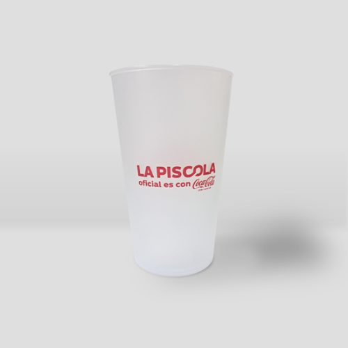 Vasos piscoleros polipropileno 500cc coca cola