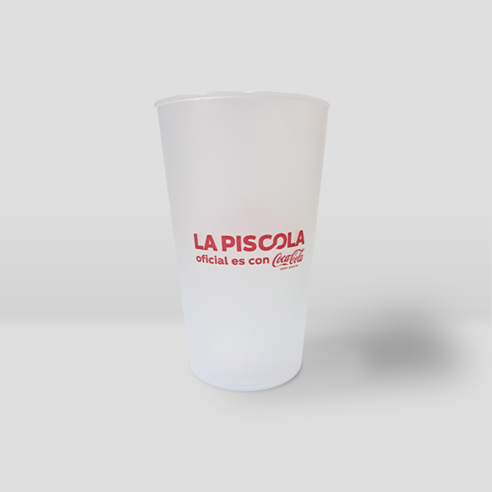 Vasos piscoleros polipropileno 500cc coca cola