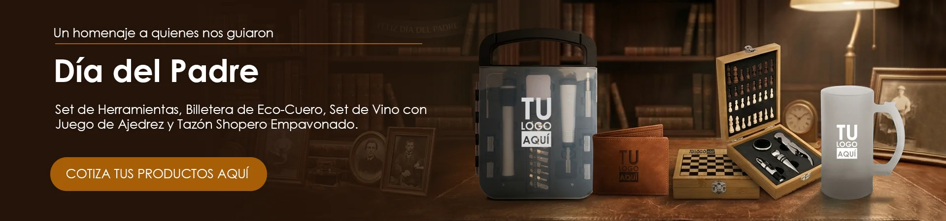 Productos corporativos para el día del padre versión desktop