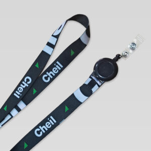 Lanyard sublimado con Yoyo con logo Cheil.