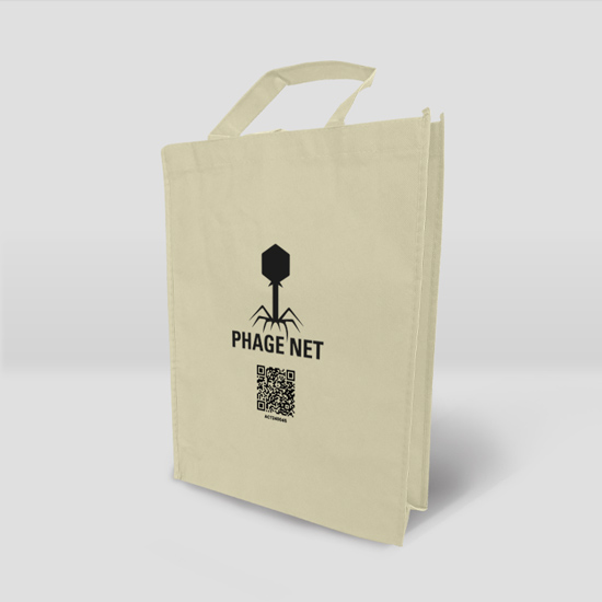 Bolsa TNT 30 x 38 con logotipo Phage Net