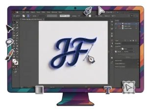 Logo siendo vectorizado - bullet