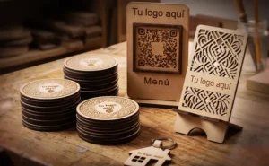 Tu logo o producto en madera con Bullet