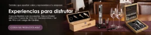 Banner Bolg Especial Tablas Caja de Bambú con Accesorios, Descorchador eléctrico, Copas de Vino con Sacacorchos y Set de Vino con Juego de Ajedrez.
