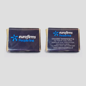 Chocolates corporativos con logotipo eurofirms