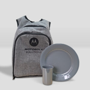 Mochila-Picnic-Motorola-2026- para dos personas color gris